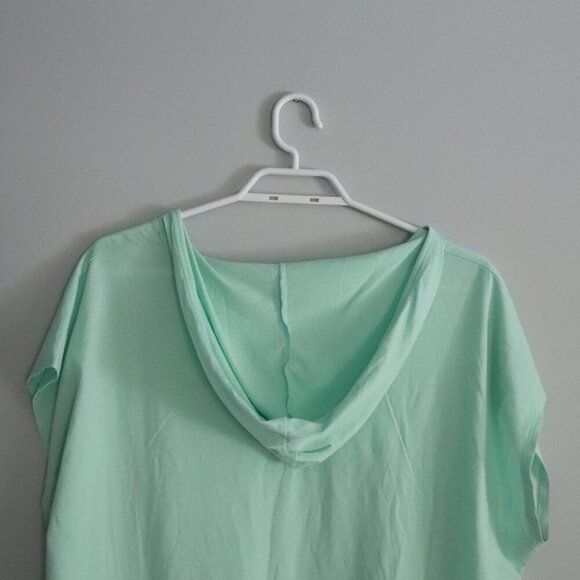 Fabletics Women's Mint Green Sz Lrg Love Activewear Stretch Light Hoodie Sweater - Picture 6 of 12